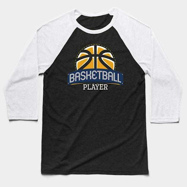 Basketball Player Baseball T-Shirt by Franja